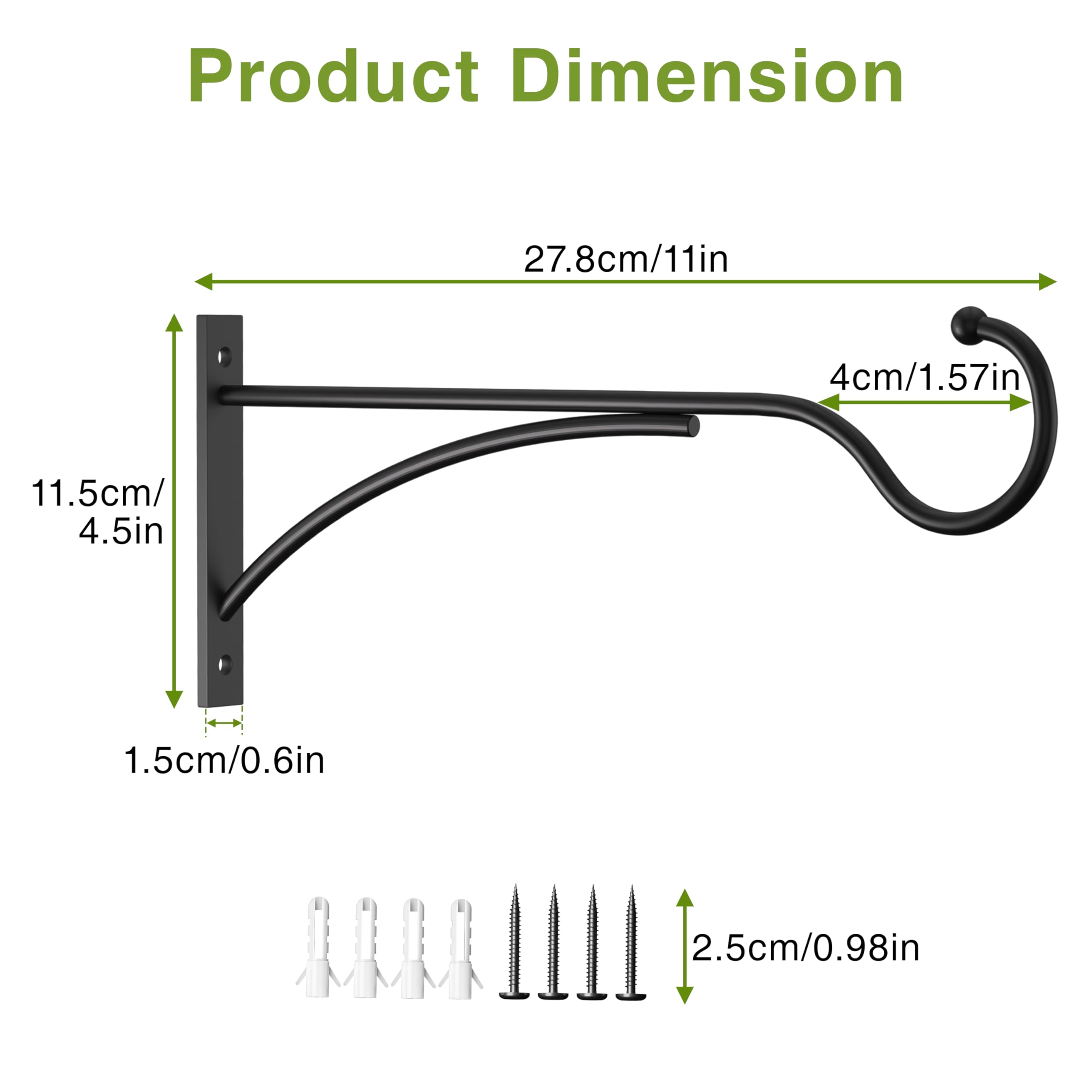 saffruff plant hook packaging with installation accessories