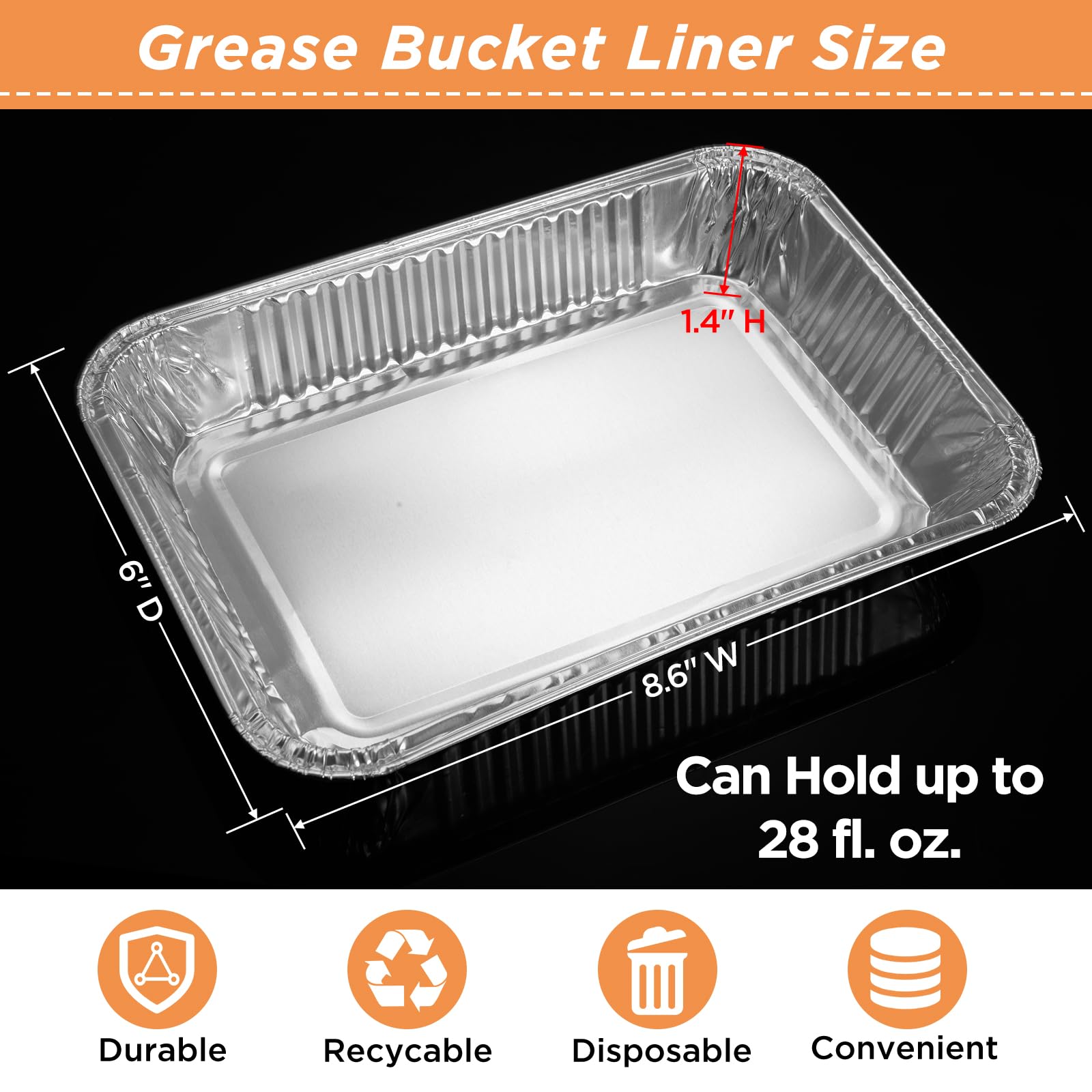 Sageme drip pan being used on a Weber grill