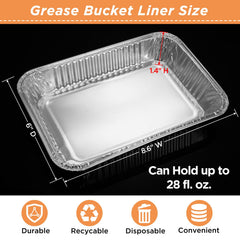 Sageme drip pan being used on a Weber grill