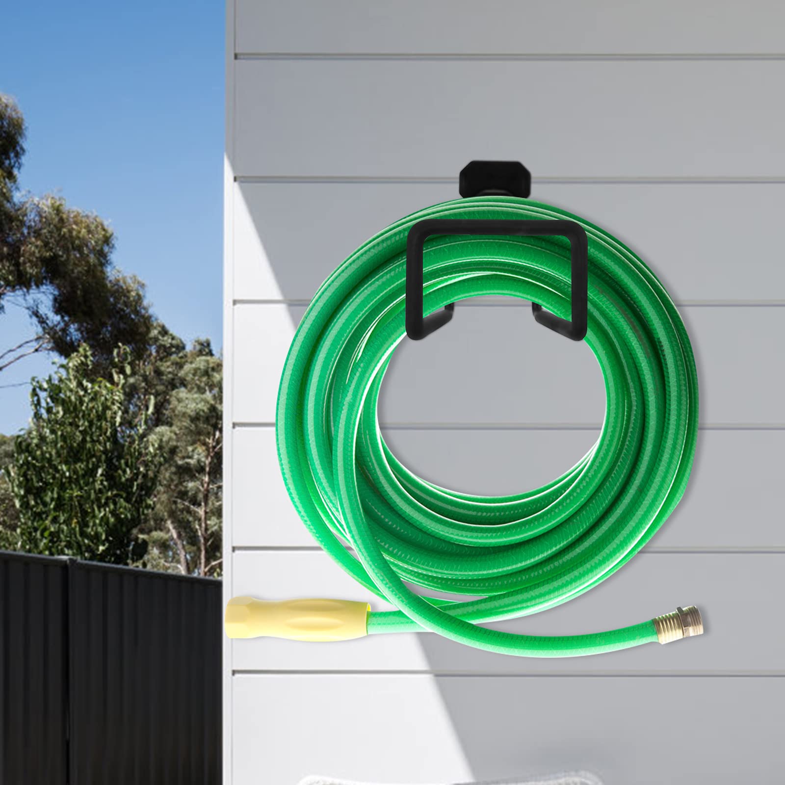 Sageme Heavy Duty Hose Hanger with hoses neatly organized