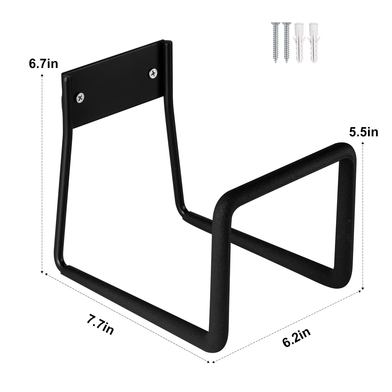 Sageme Hose Holder dimensions displayed on tape measure