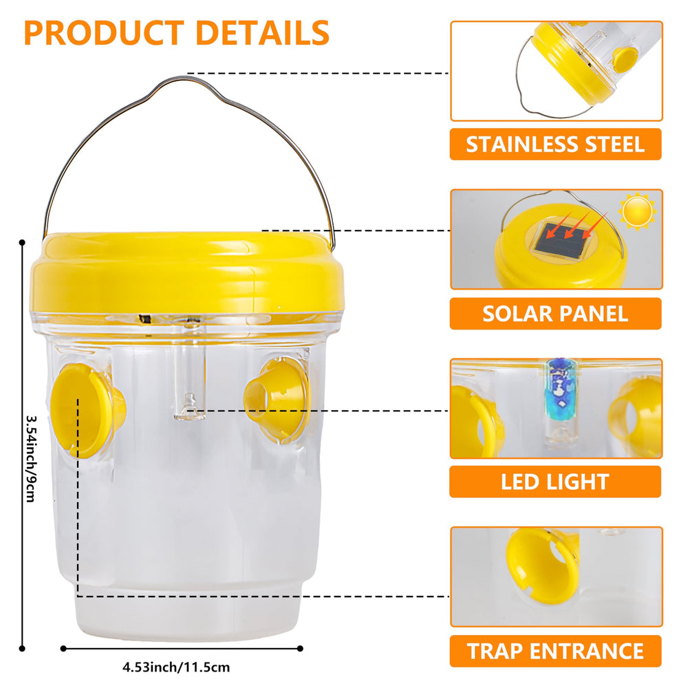 Sahcnu Wasp Trap Outdoor Hanging side view with detachable design