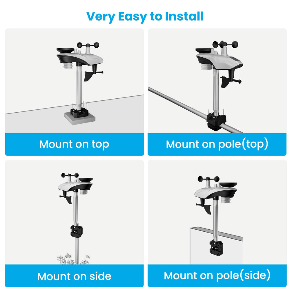 sainlogic 5G WiFi Weather Station in a garden setting