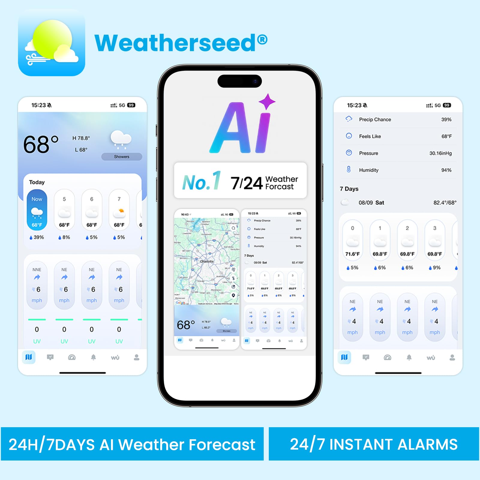 sainlogic outdoor sensor for weather station, black