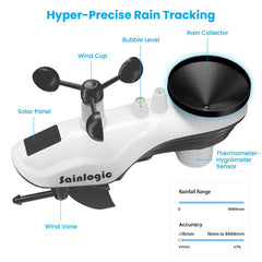sainlogic Wireless Home Weather Station with black finish