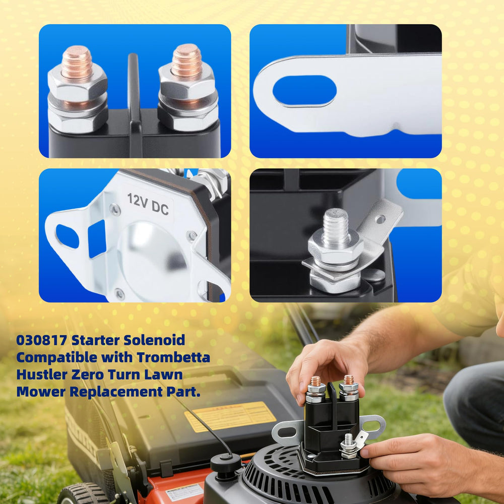 Saiyugty Starter Solenoid with male spade terminals