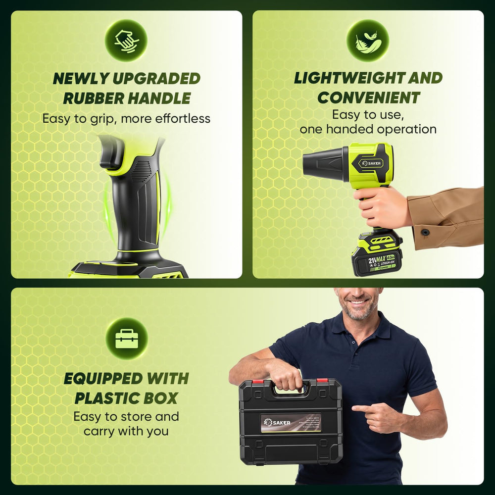 Saker Leaf Blower dual battery charger
