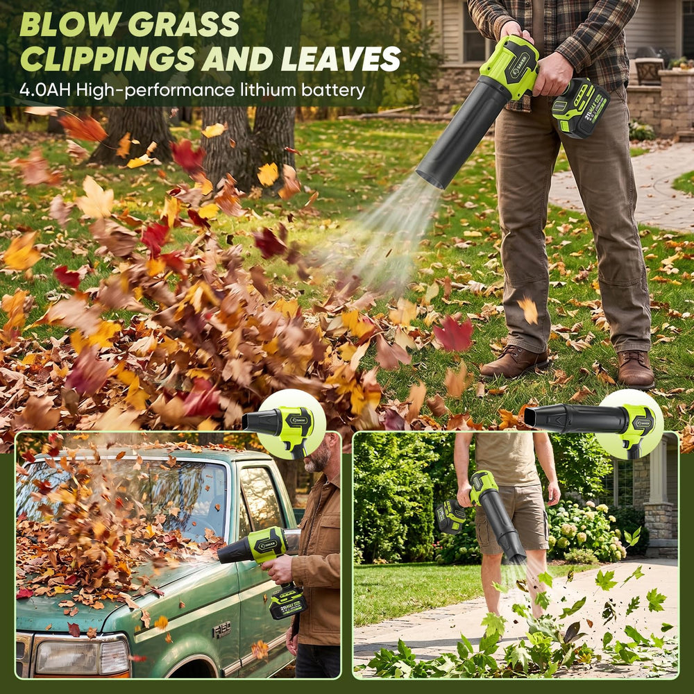 Saker Leaf Blower in storage case with accessories
