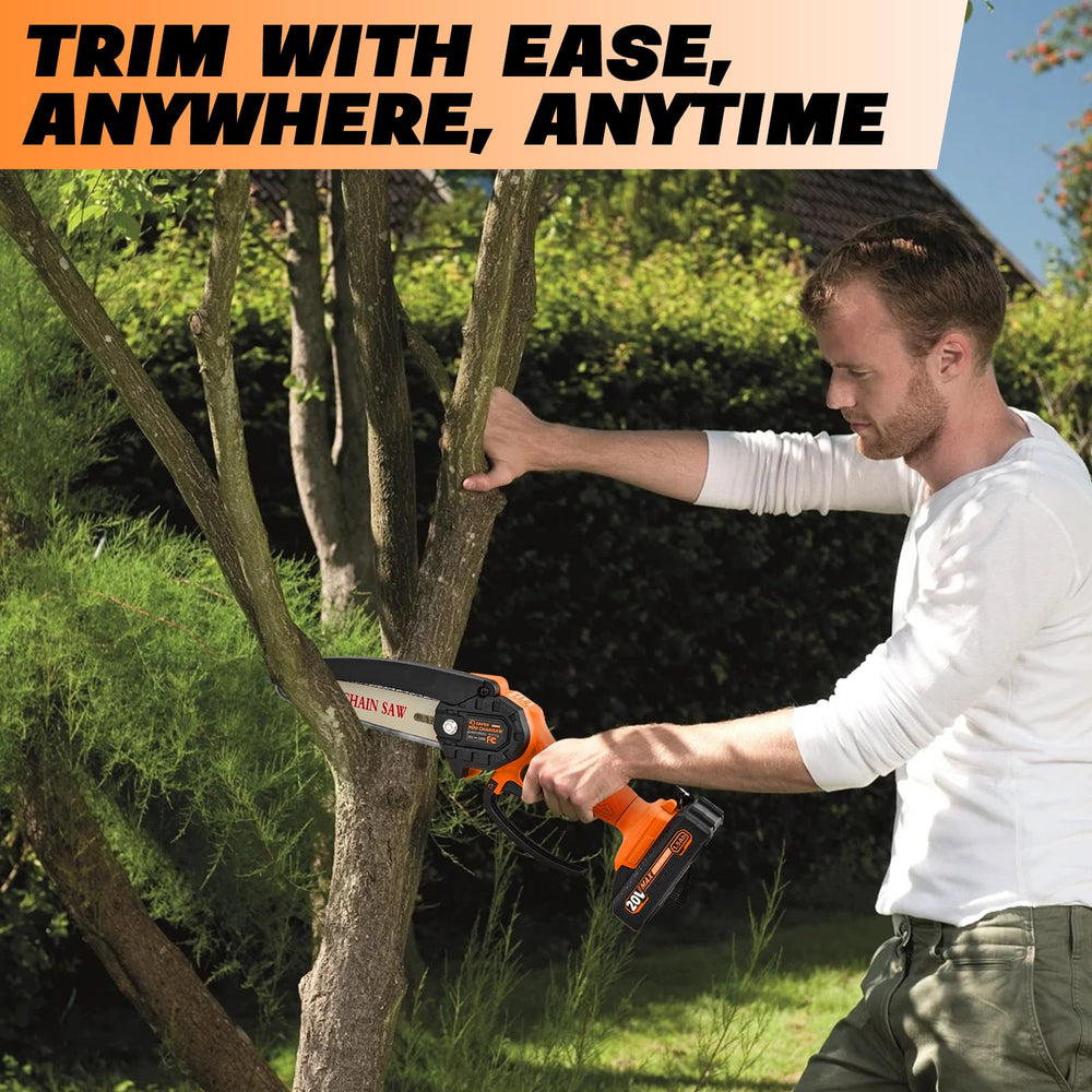 Saker Mini Chainsaw 6 Inch packaging display