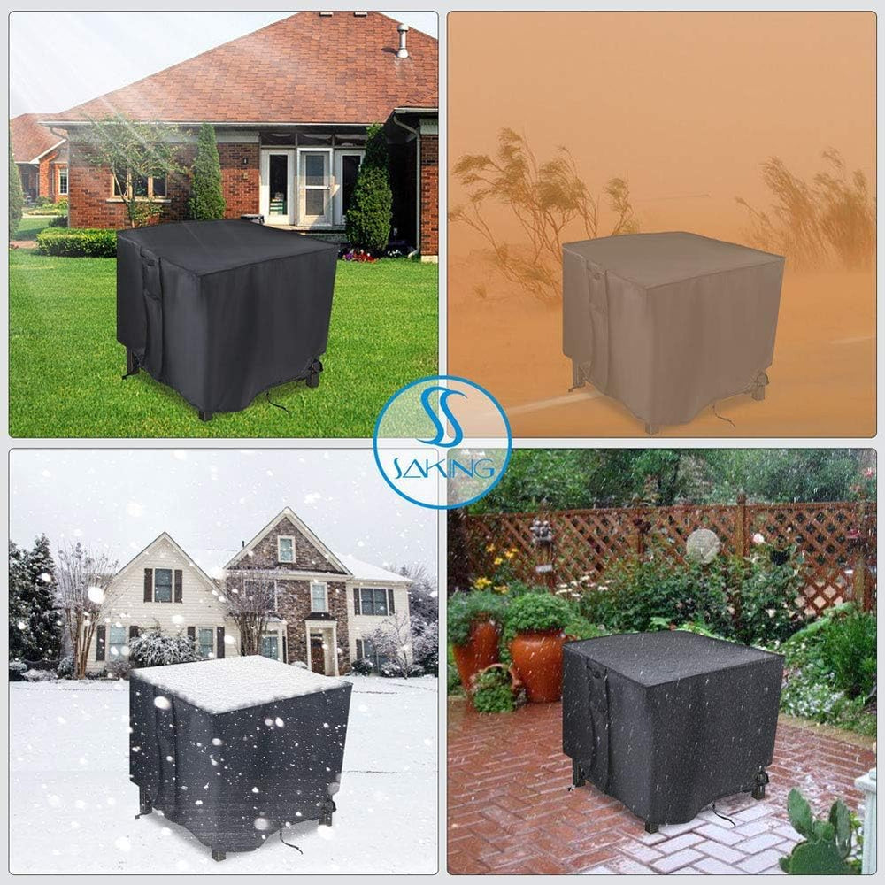 Saking Fire Pit Cover showcasing color-coded handles