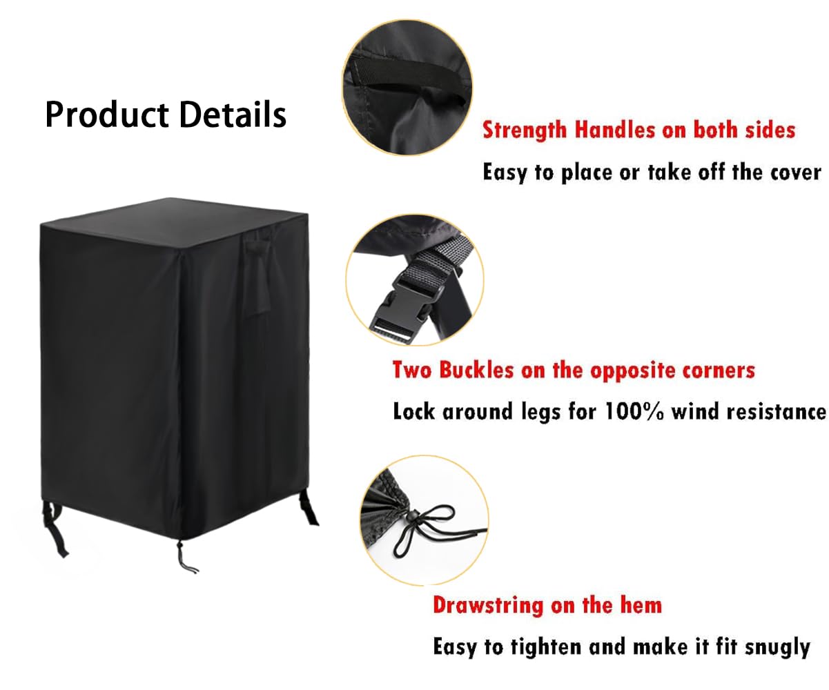 Saking propane tank cover on a square 20 lbs propane tank
