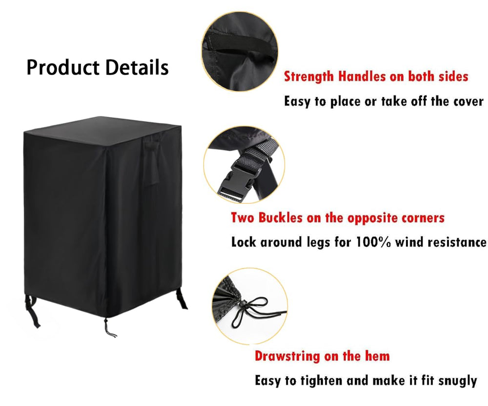 Saking propane tank cover on a square 20 lbs propane tank