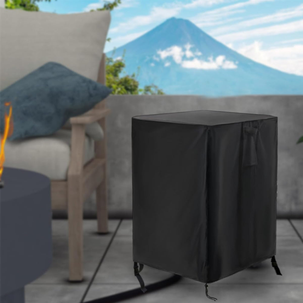Saking propane tank cover showing waterproof material