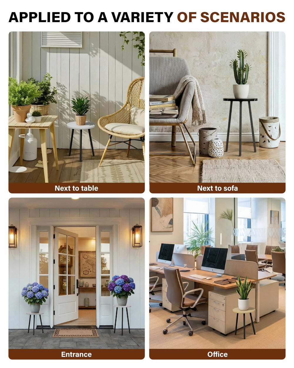 SAKSUN Indoor Plant Stand assembly instructions and pieces