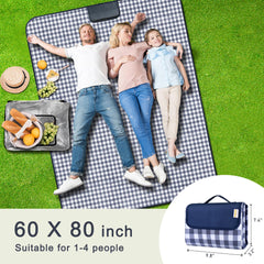 SAMSIER Picnic Blanket folded in handbag for easy carrying