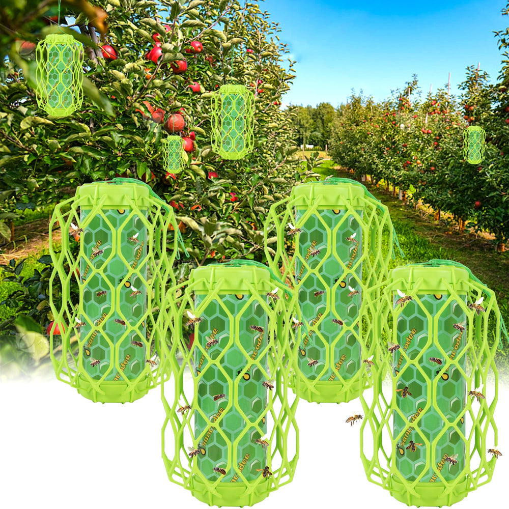 Sancodee Wasp Trap outdoor hanging green model side view