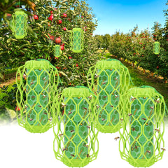 Sancodee Wasp Trap outdoor hanging green model side view