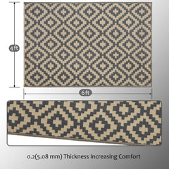 SAND MINE outdoor rug showing detailed geometric pattern