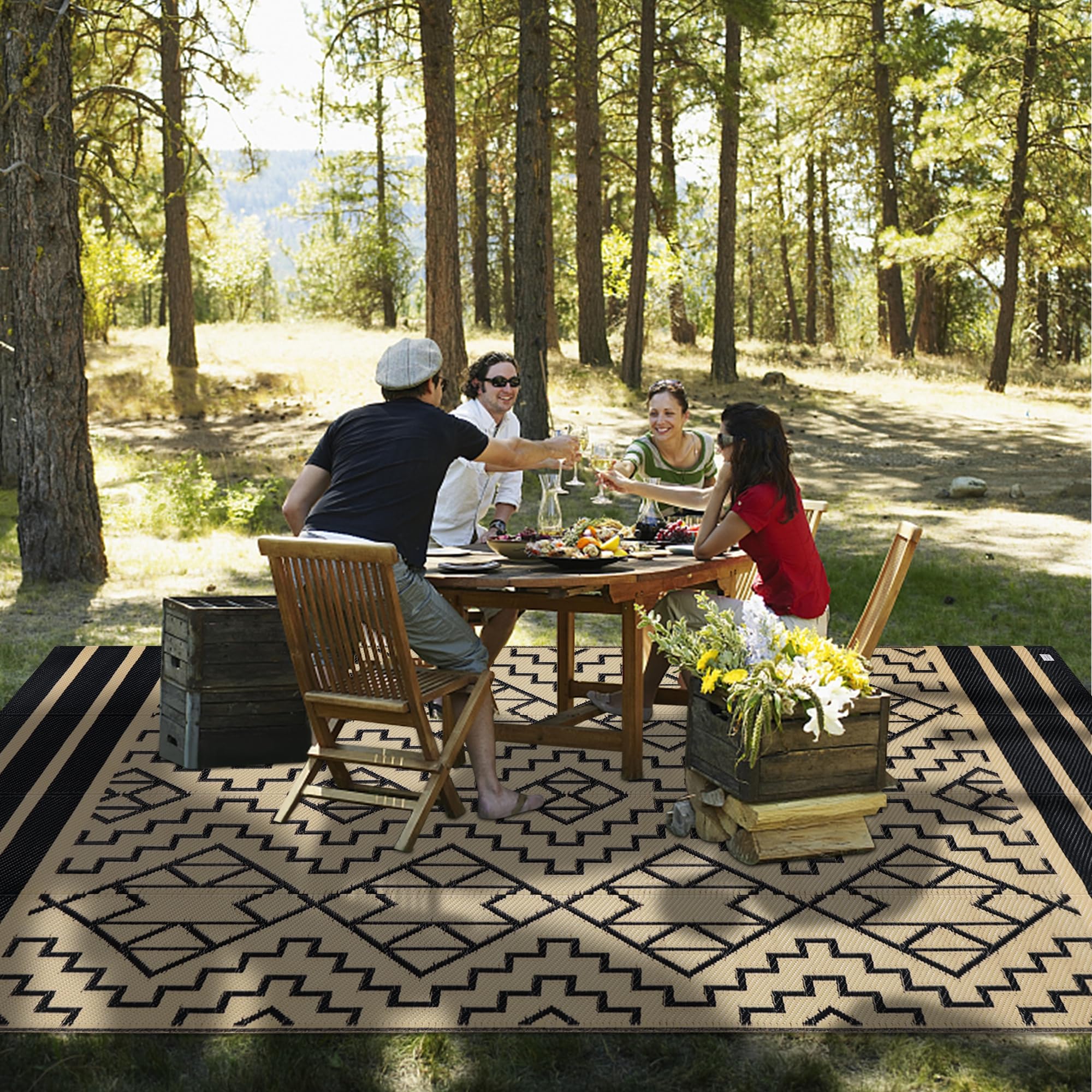 SAND MINE Reversible Mat folded for storage