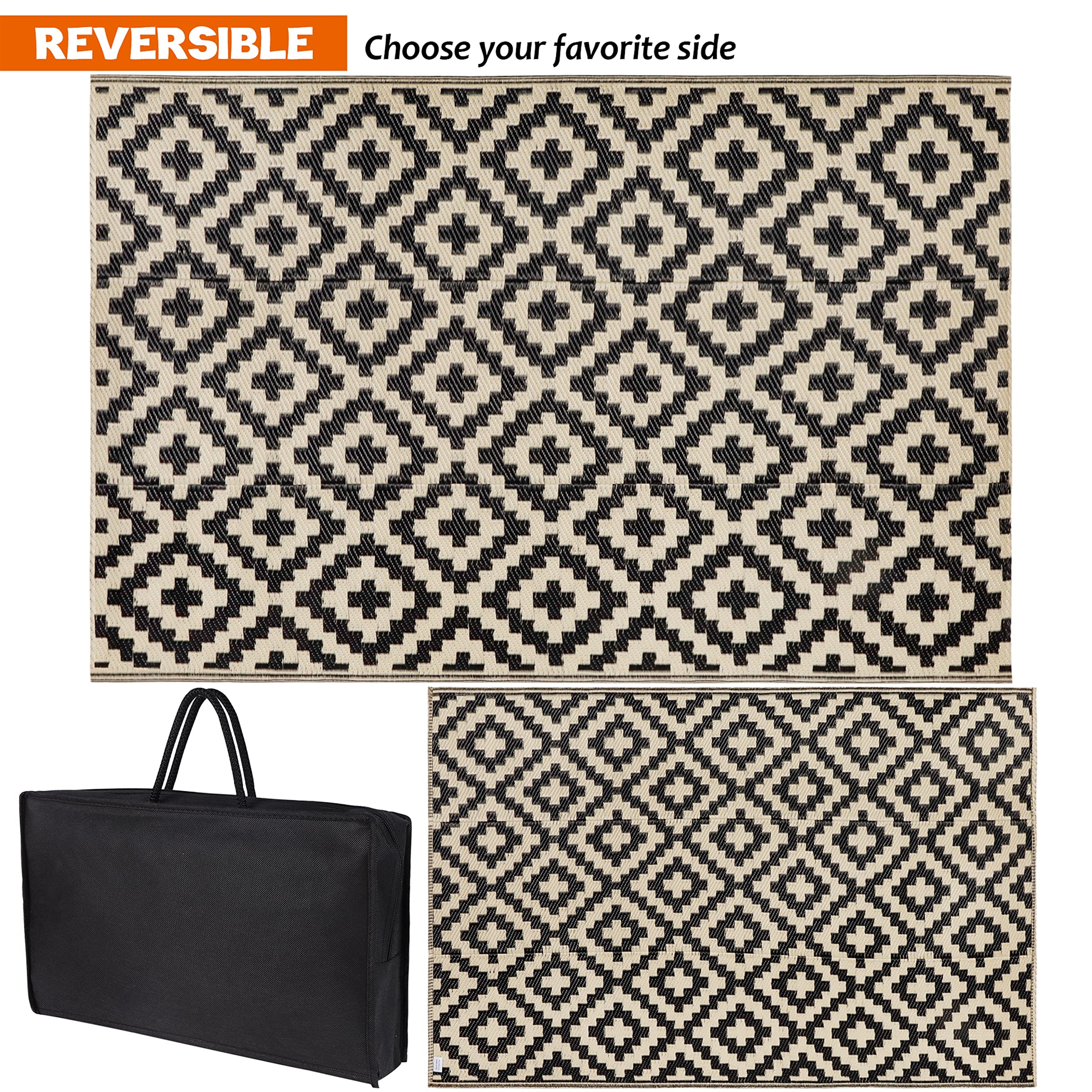 SAND MINE Reversible Mat folded with carrying bag