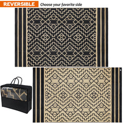 SAND MINE Reversible Mat rolled up in carrying bag