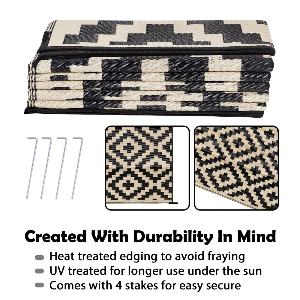 SAND MINE Waterproof Rug 9x12 ft rolled up with carrying bag