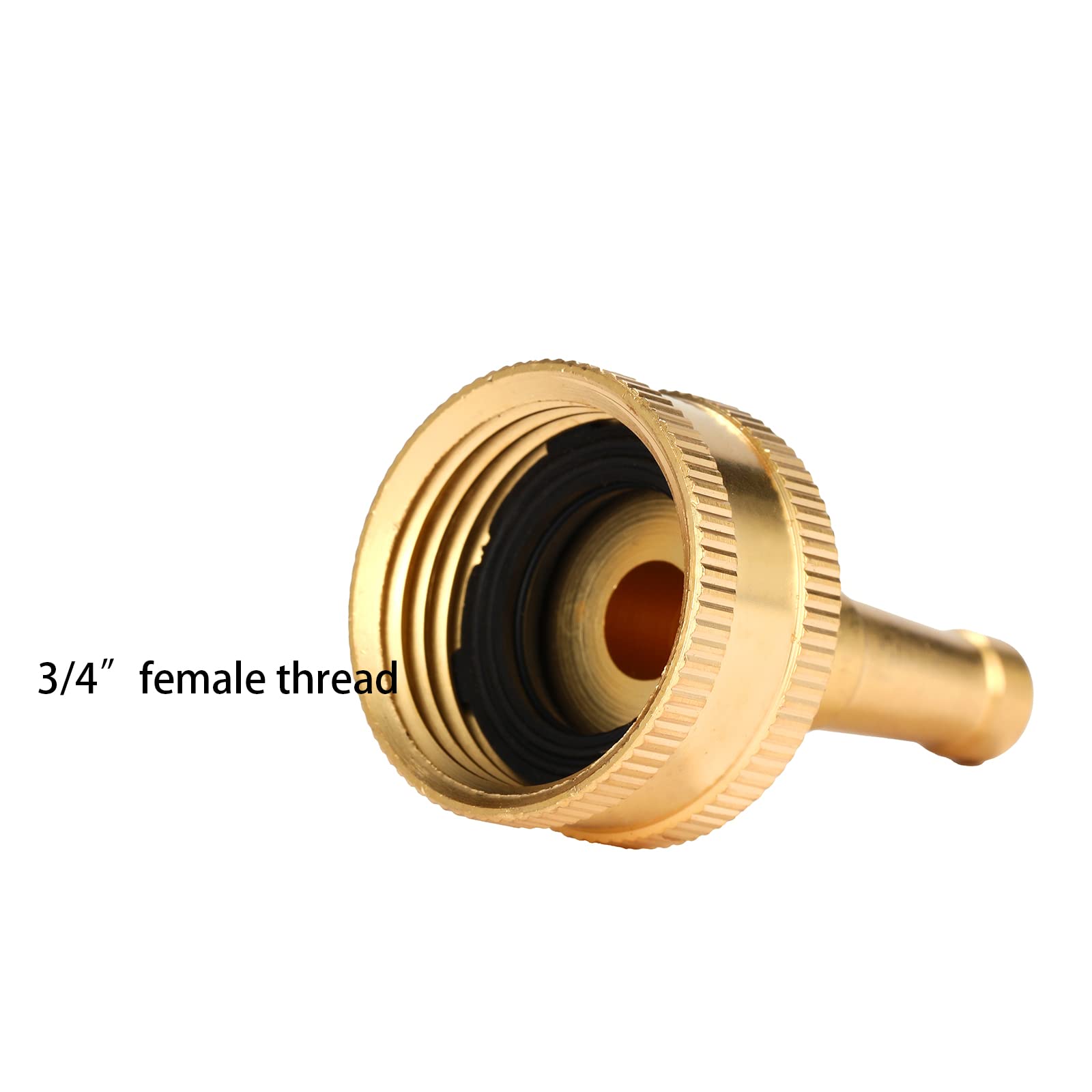 Sanpaint 2 Pack Sweeper Nozzle connected to a garden hose