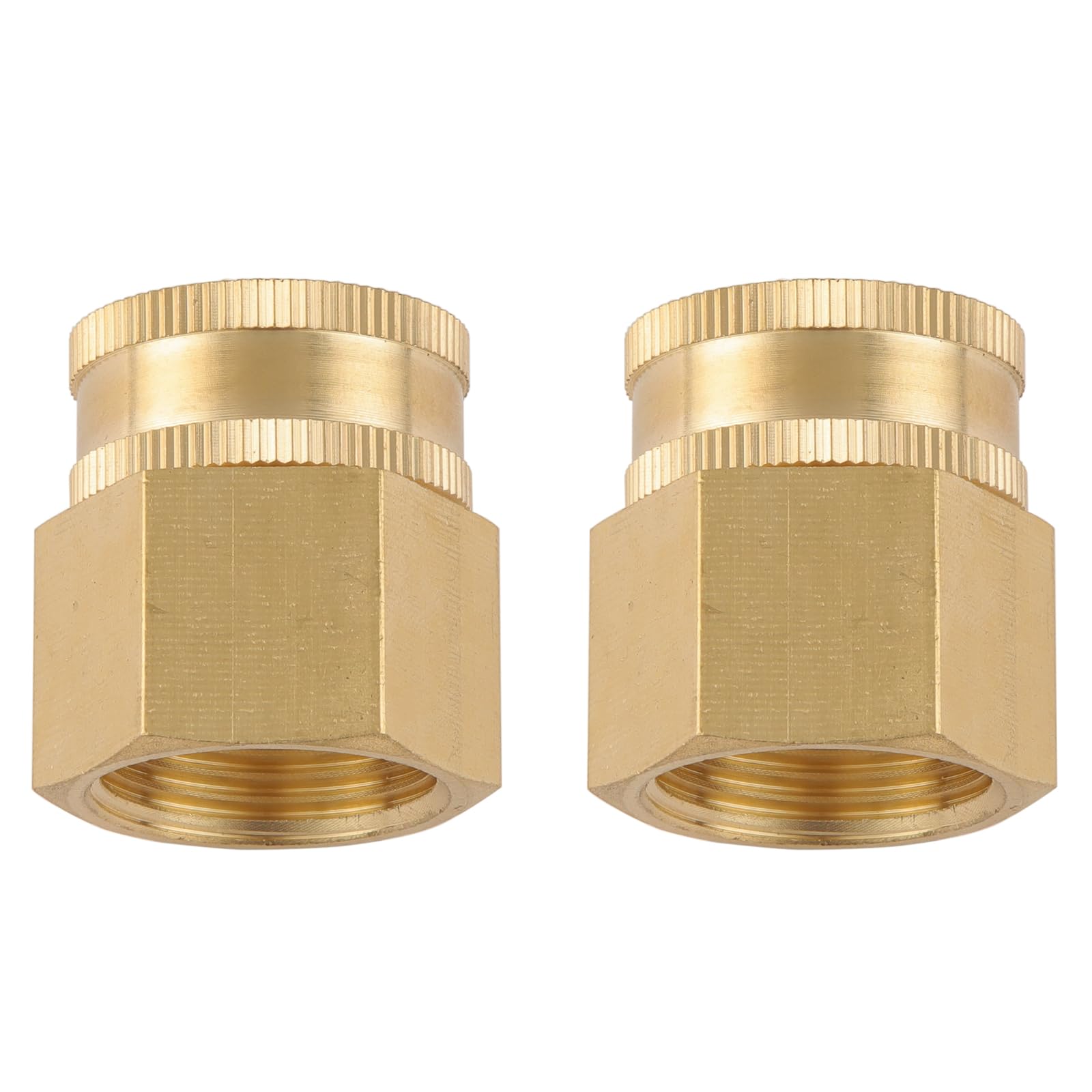 Sanpaint 3/4" NPT and GHT female hose connector side view