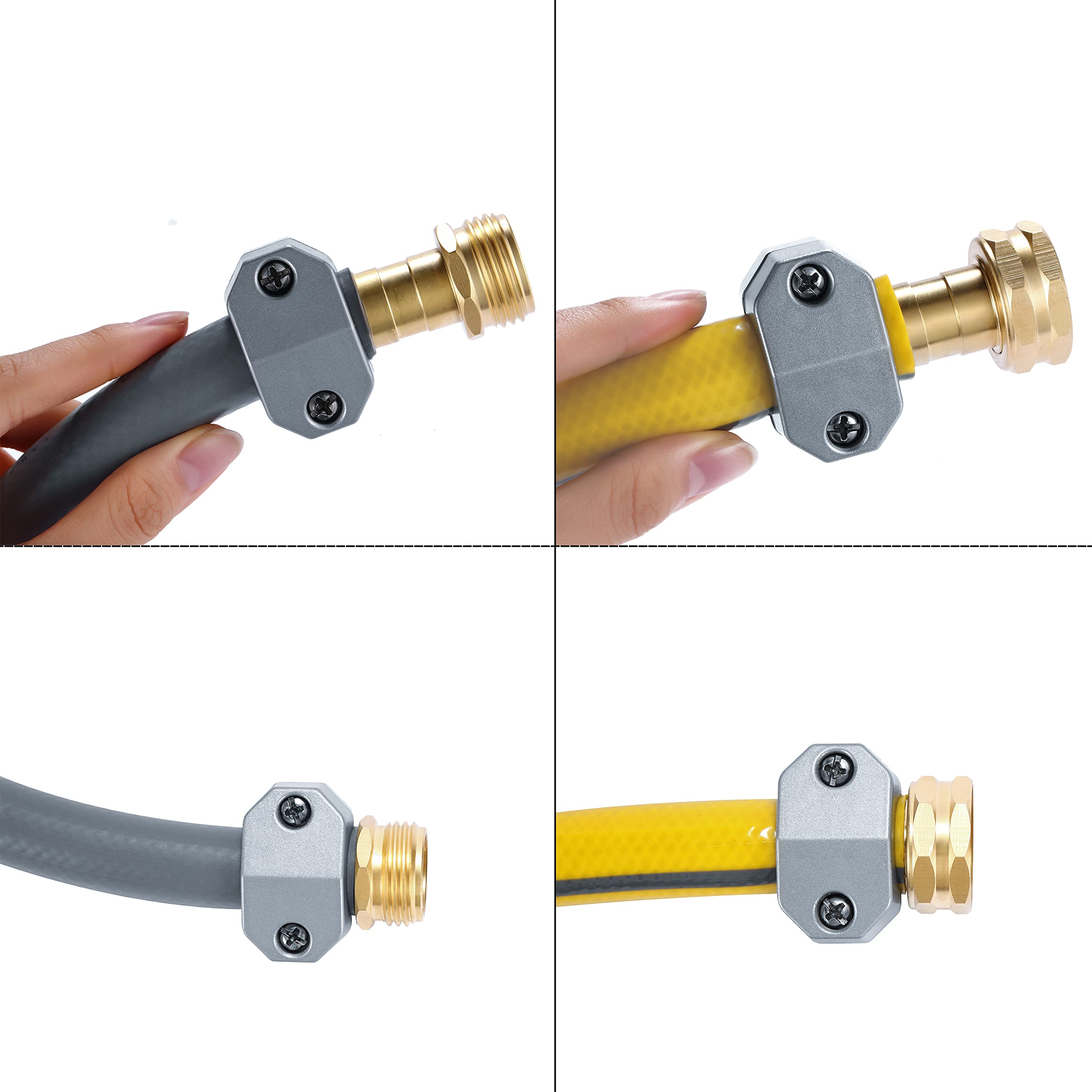Sanpaint connectors fitted on a garden hose