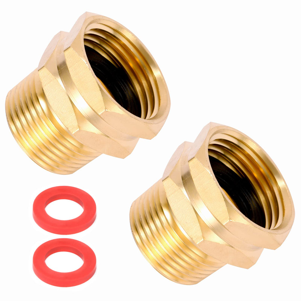 Sanpaint Garden Hose Adapter 3/4 inch GHT Female to 3/4 inch NPT Male Connector