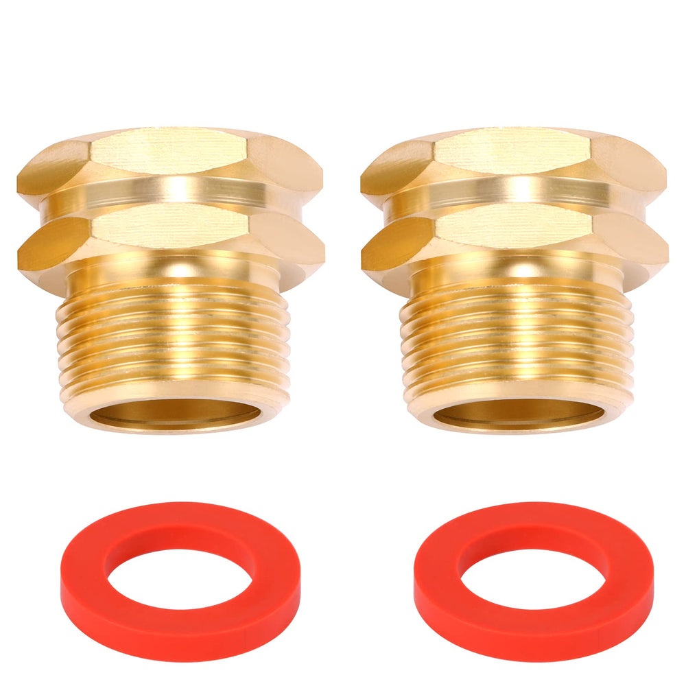 Sanpaint Garden Hose Adapter connected to a hose