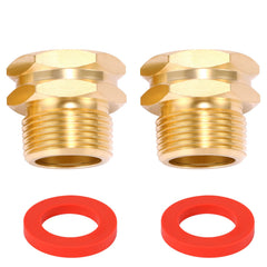Sanpaint Garden Hose Adapter connected to a hose