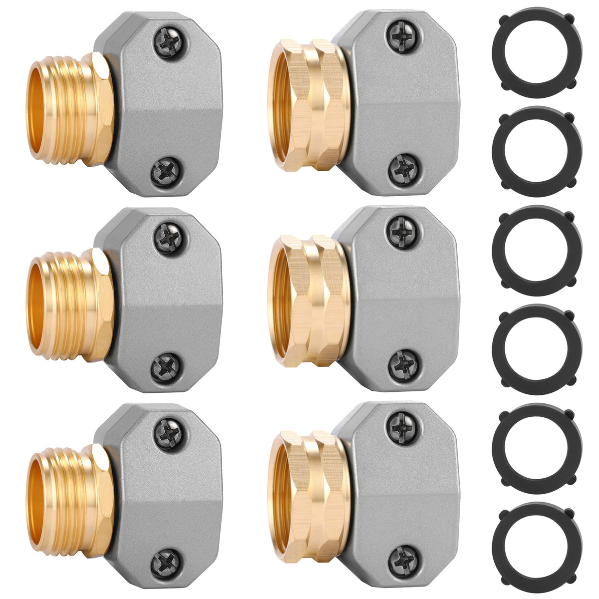 Sanpaint Garden Hose Repair Kit packaging with connectors and clamps