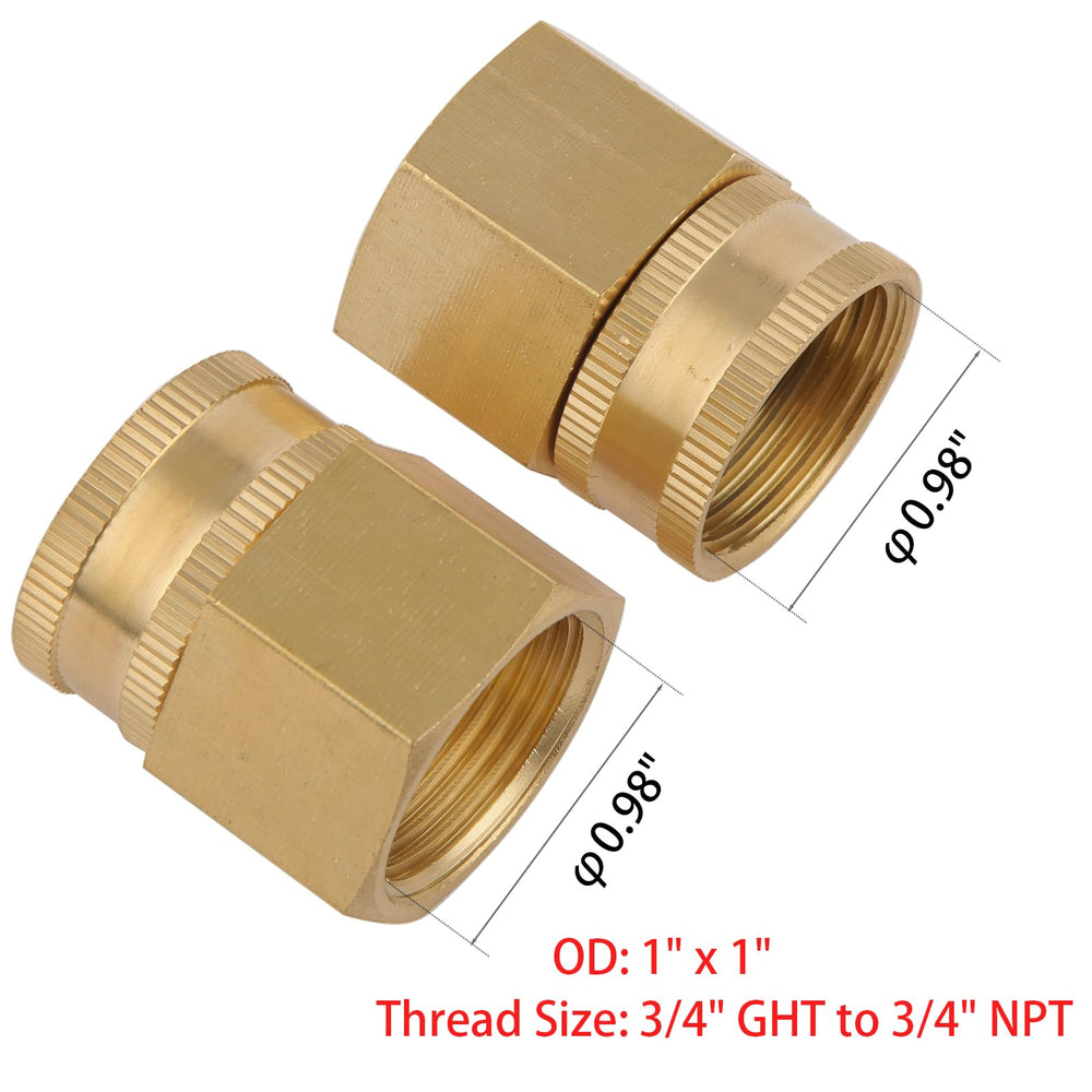 Sanpaint hose adapter with dual swivel connectors