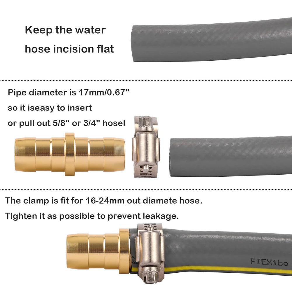 Sanpaint hose connector demonstrating easy connection to a garden hose