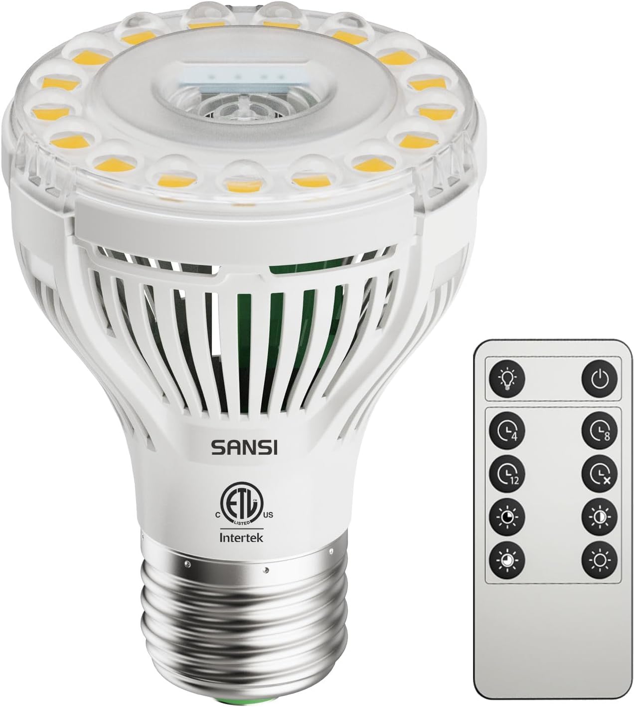 SANSI 5W dimmable grow light bulb front view