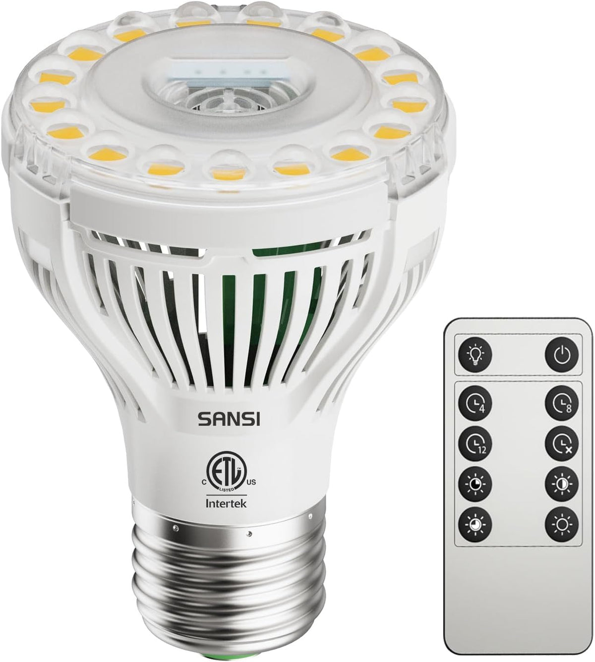 SANSI 5W dimmable grow light bulb front view