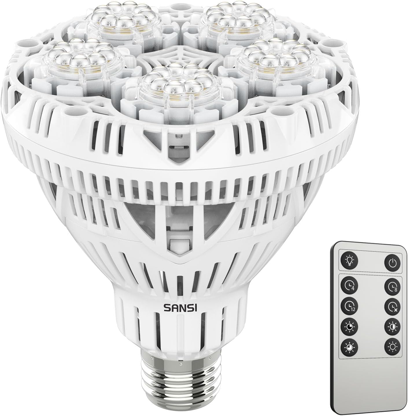 SANSI Dimmable Grow Light Bulb 30W front view