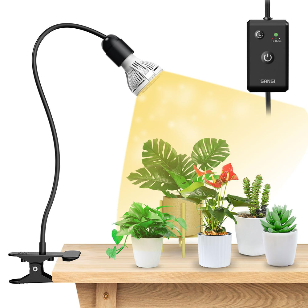 SANSI LED Grow Light 10W full spectrum bulb front view