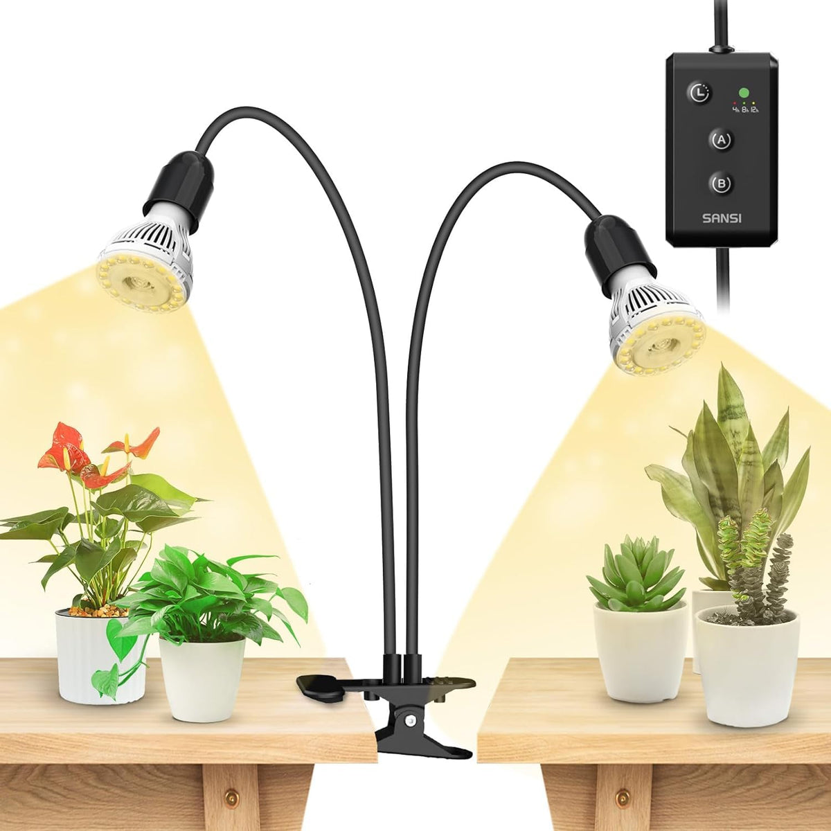 SANSI LED Grow Light 2 Head with full spectrum output
