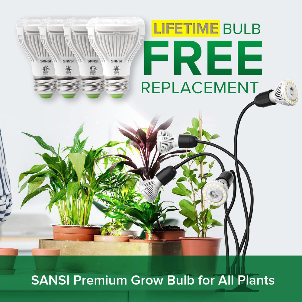 SANSI LED Grow Light 600W in use with plants