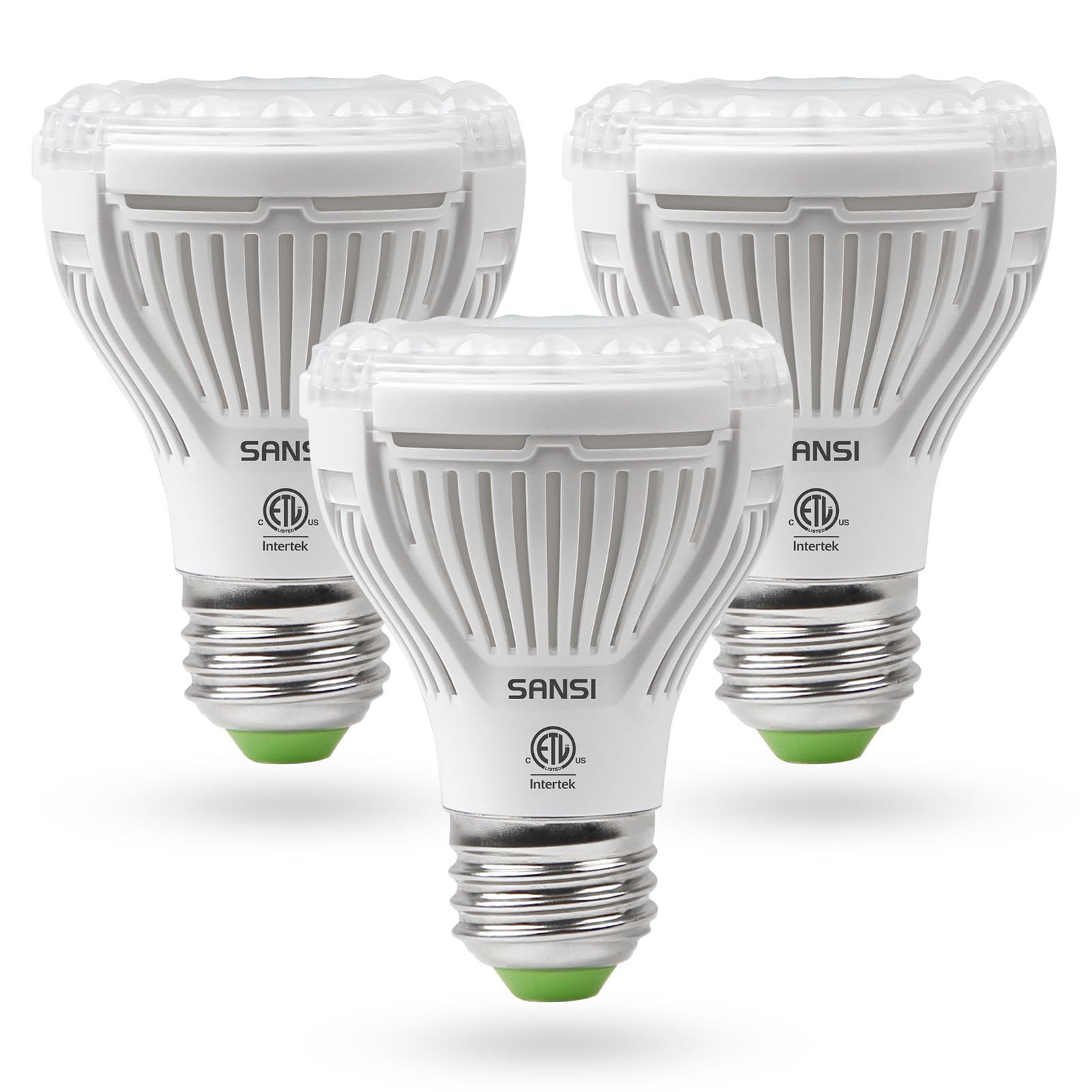 SANSI LED Grow Light Bulbs 3-Pack front view