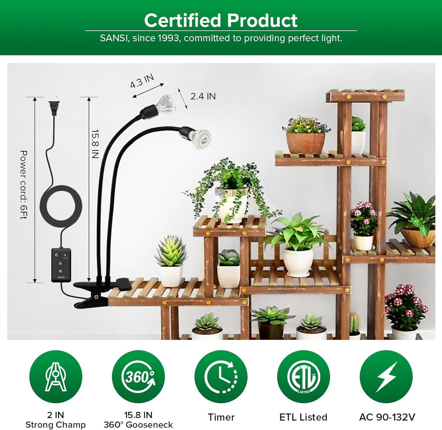 SANSI LED Grow Light packaging