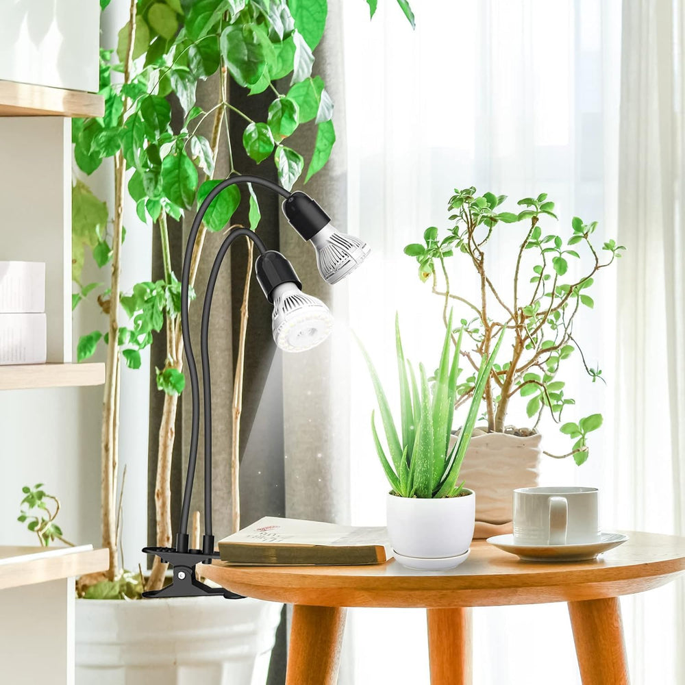 SANSI LED Grow Light with plants under illumination