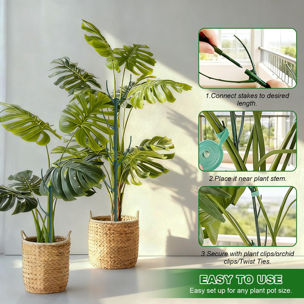 sanzkjic green plant support stakes package contents