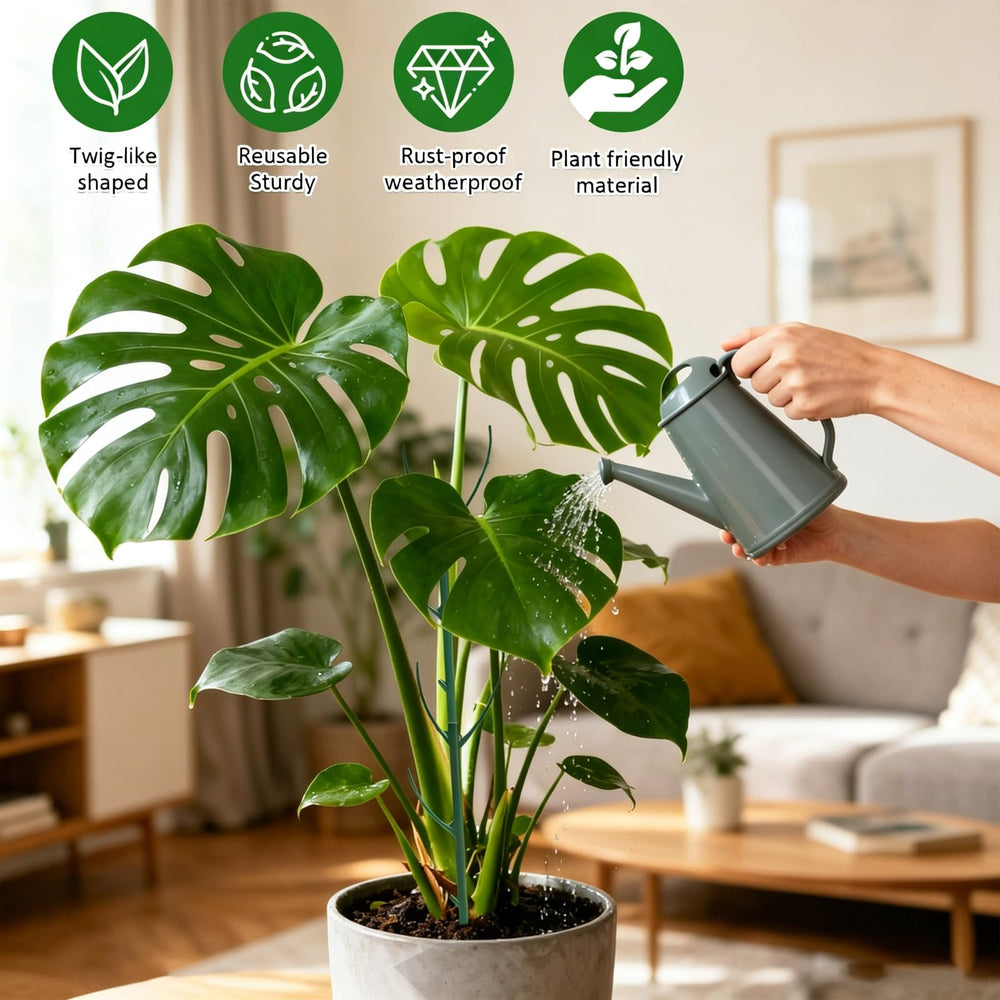 sanzkjic plant stakes demonstrating flexibility in use