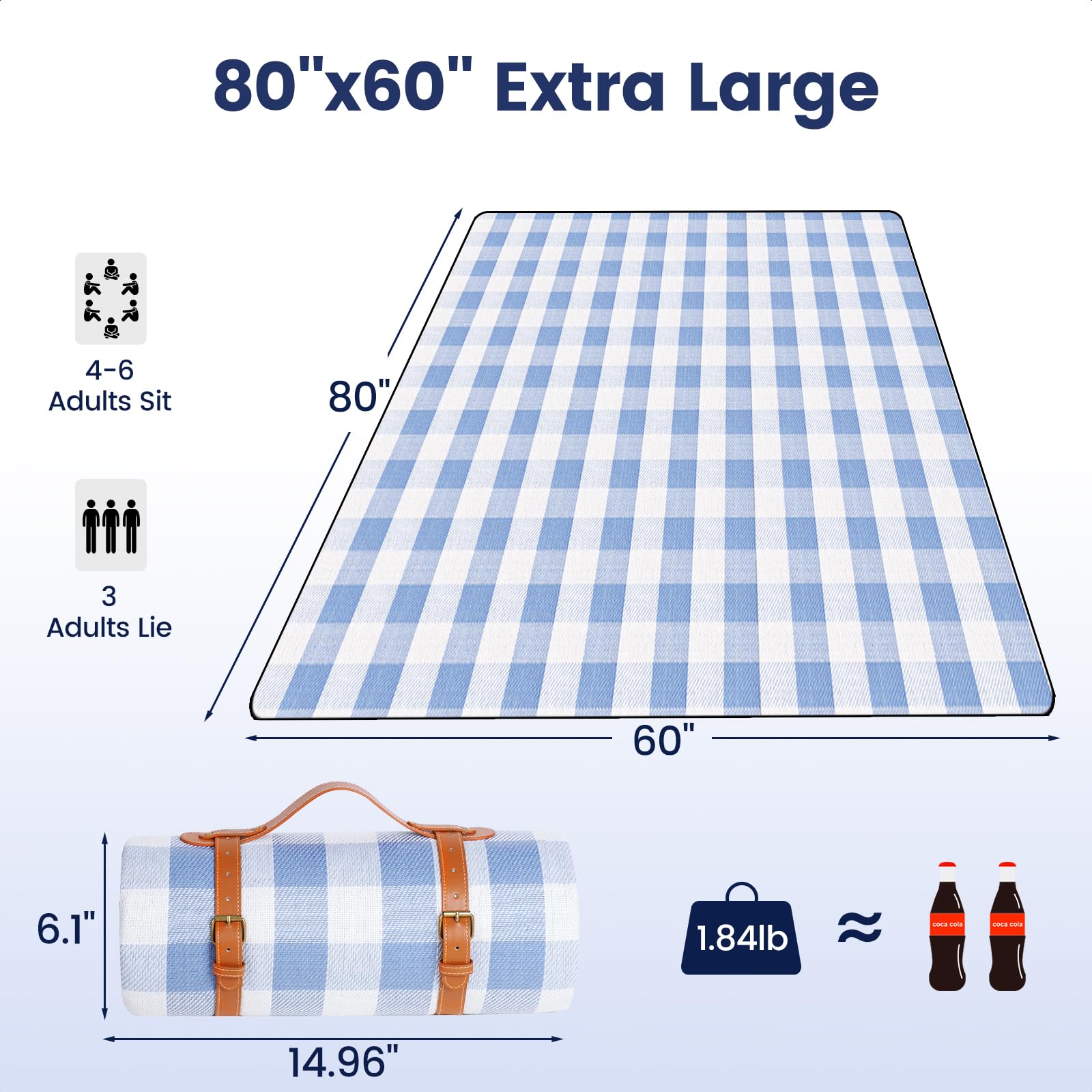 sapsisel picnic blanket rolled up with adjustable strap for easy carrying