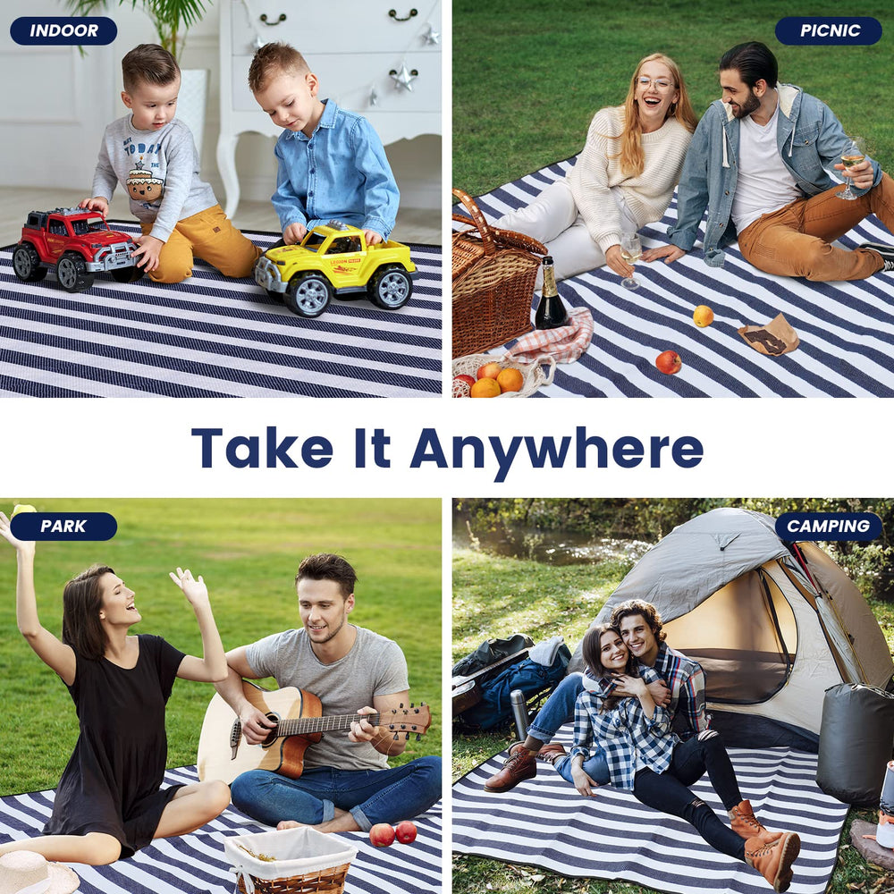 sapsisel picnic blanket showing three-layer structure