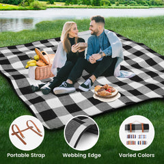 sapsisel picnic blanket spread out with people sitting on it