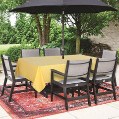 SARAFLORA tablecloth with umbrella hole and zipper